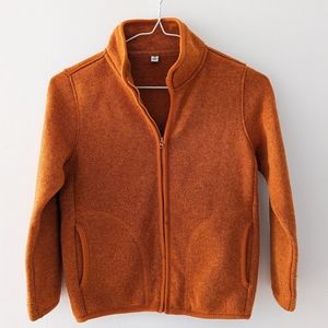 Uniqlo Kids S (7-8Y) orange jacket